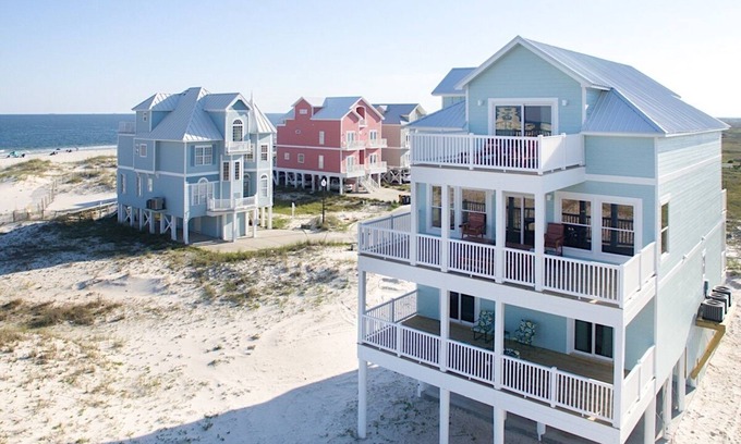 Fort Morgan House | Spacious Beach House only steps away from white, sugar sand. Super spacious!