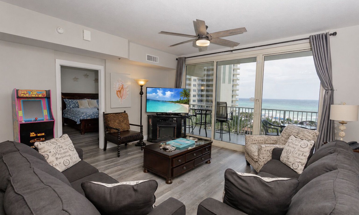 Panama City Beach Condo | Remodeled Luxury 2BR Beachfront Condo at Shores of Panama #611 | Same-Floor Reserved Parking