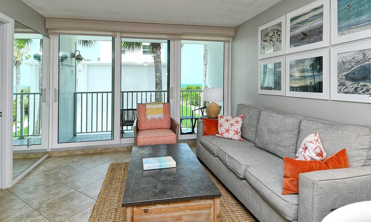 Longboat Key Apartment | LaPlaya 202E-Catch the gentle Gulf breezes on your private balcony!