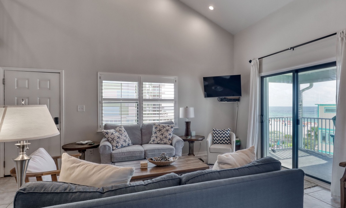 Orange Beach Condo | Seascape #311 | 3 BR Corner Condo w/Loft, Balcony, Gulf Views + Steps to Beach