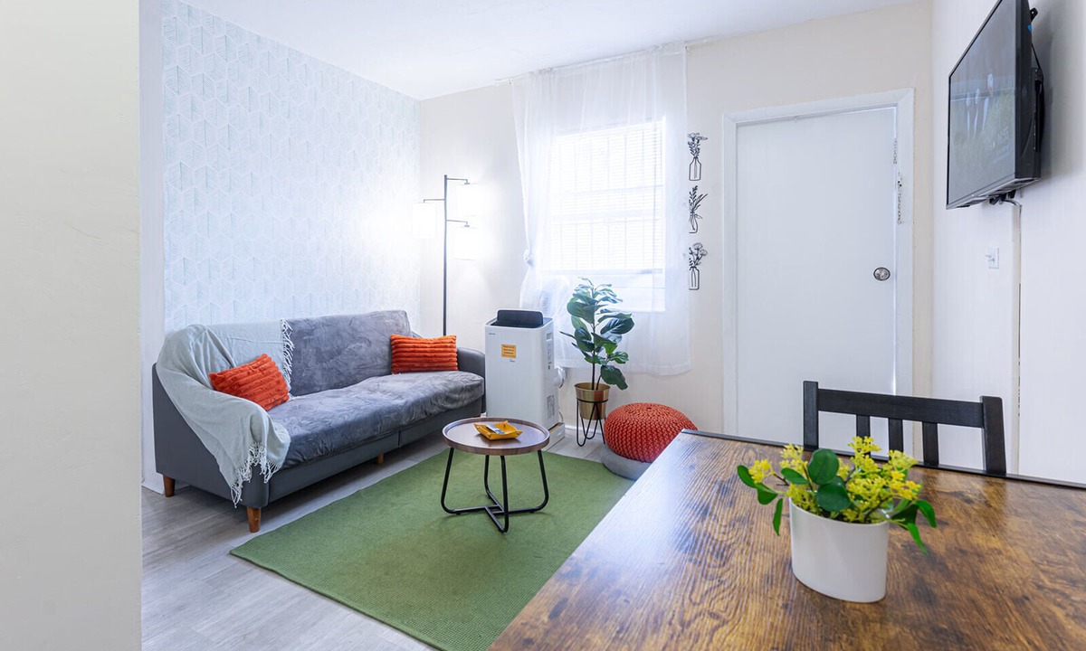 East Little Havana Apartment | Stay in this bright and modern 1BR in Little Havana, featuring stylish décor, a cozy living room, and a welcoming dining area. Walk to Calle Ocho cafés, murals, and music, and reach Brickell in minutes. Perfect Miami base for couples or solo traveler
