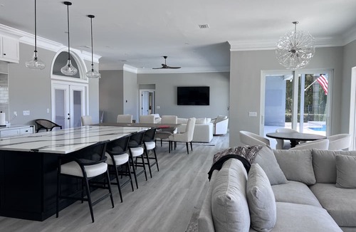 Palm River Estates House | Fall In Naples - Game Room Pvt Pool Hot Tub Impeccable Decor 3 Bedroom Home