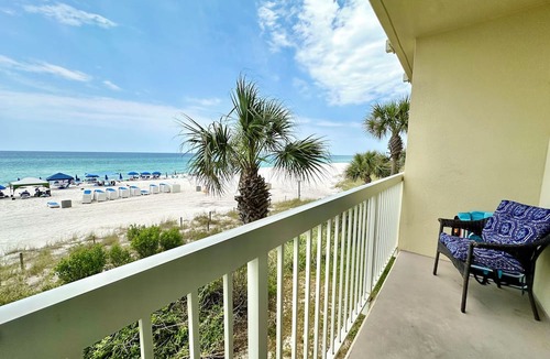 West Panama City Beach Condo | $2232 July 31-Aug7~ 1st Floor! Directly on Beach@CELADON~2 Private Pkg Spaces ~ FREE Beach Service!