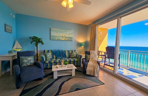 West Panama City Beach Condo | Best Beachfront Resort @ PCB Splash 1203E Free Beach Chairs Pools Crib