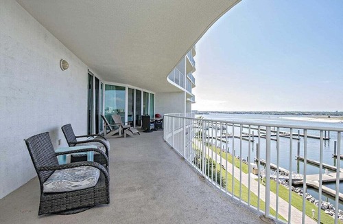 Orange Beach East Condo | Caribe Resort 307B 3 bedroom 3 bath Beautiful Bay Views Boat docks by Prickett Properties