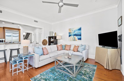 Beach District Condo | Stylish Coastal Retreat | Large Balcony w/Views | Steps to Beach Club & Pools