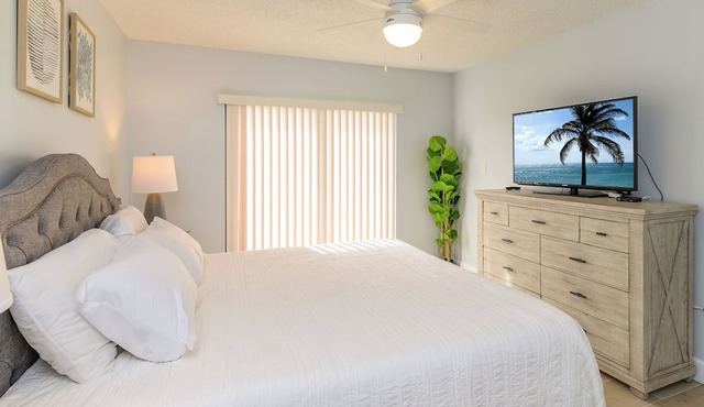 Next to Cocoa Beach Pier Recently Renovated Oceanfront Condo with Heated Pool
