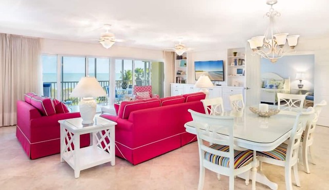 Enjoy the Gulf Views from this totally remodeled three bedroom condo !