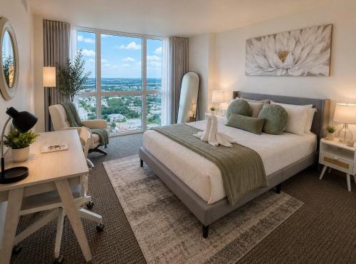 Luxury Skyline Views Pool Walk to Dining